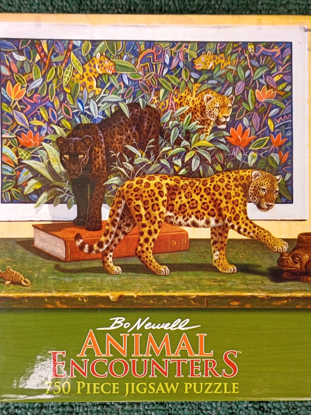 Ceaco Bo Newell Animal Encounters 750 PC Jigsaw Puzzle Leopard
